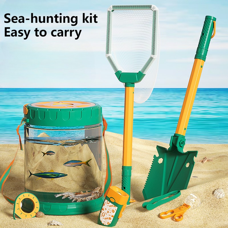 Outdoor Adventure Activities - 子供のための海のおもちゃセット,アウトドアアドベンチャーツール,カニクリップ,ビーチ機器,親子のおもちゃ