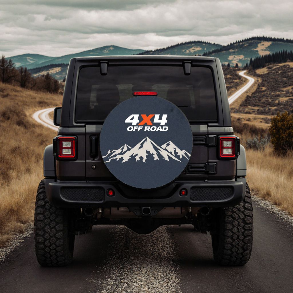 Outdoor Adventure Jeep - 4X4 オフロードマウンテンラグナットカバー ジープ用 ラングラーおよびRVトレーラータイヤプロテクター、頑丈なアウトドアアドベンチャースタイル、究極の保護力