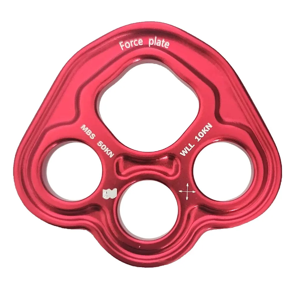 Outdoor Adventure Gear - 35KN リギングプレートクライミングアルミクマ Paw4 穴足リギングプレート足アンカーマルチプライヤーロープフレンドリー