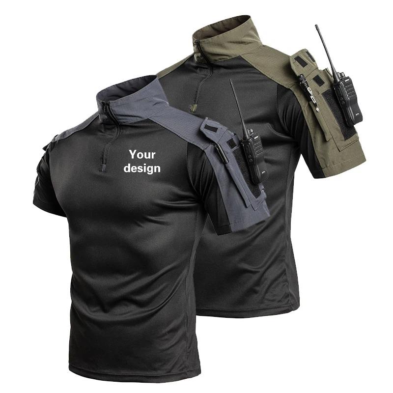 Outdoor Adventure Training - アウトドアタクティカル速乾Tシャツトレーニングスーツ半袖メンズ耐摩耗性ハンティングアドベンチャーハイキングカジュアルトップ