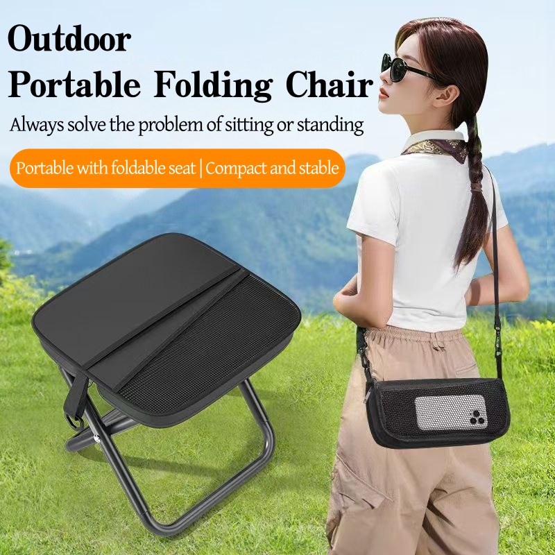 4Q ポータブル折りたたみバックパックスツール軽量キャンプ釣 - Outdoor Adventure And Travel のレビューと価格
