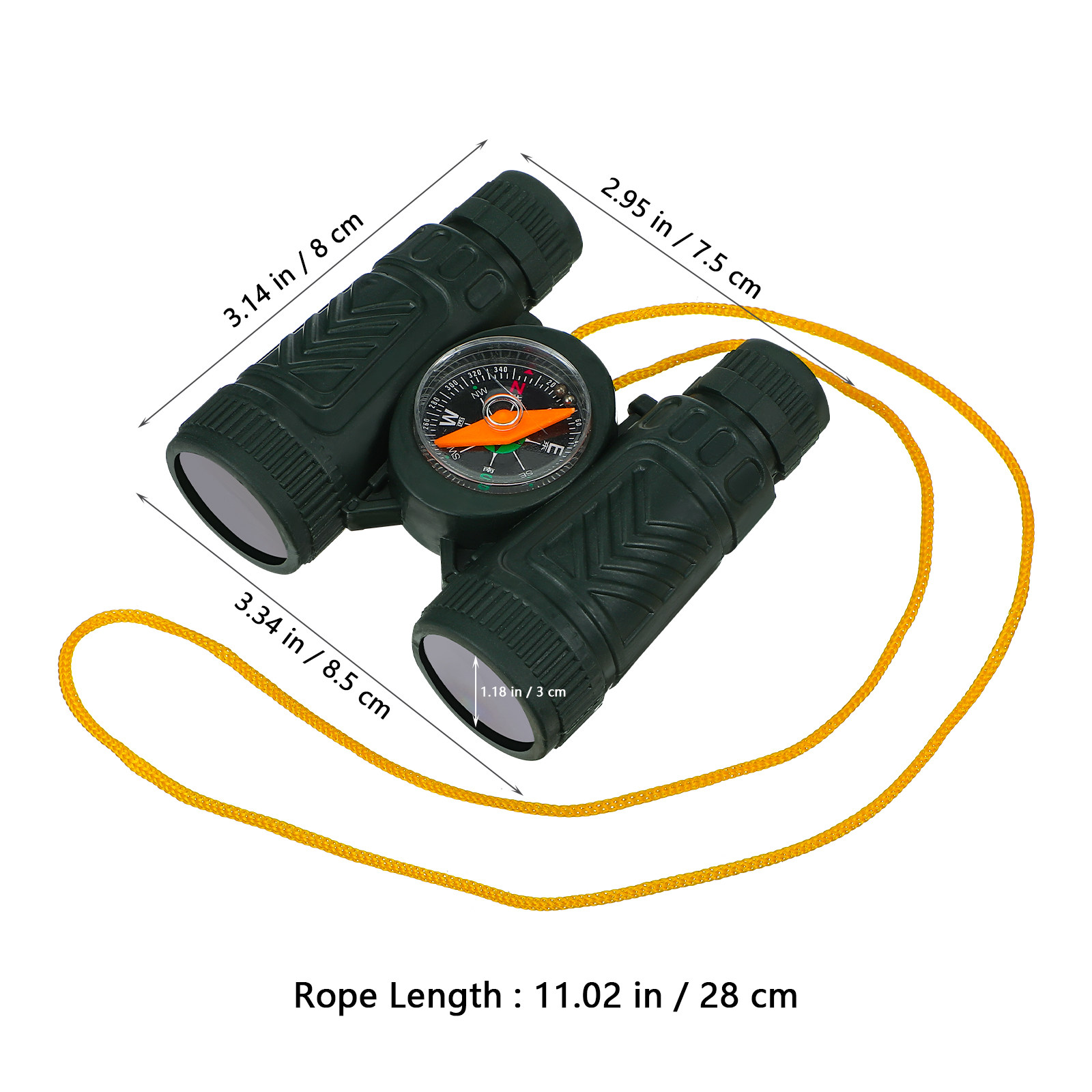 10個入りミニ子供用双眼鏡 アウトドアコンパス ハイキング  - Outdoor Adventure Educator のレビューと価格