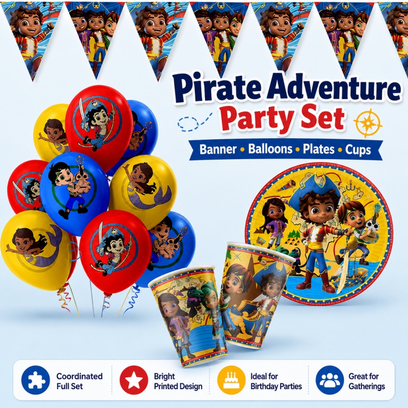 サントィアゴ・オブ・ザ・シーズ 誕生日パーティー装飾 ピクニ - Outdoor Adventure Birthday Party のレビューと価格