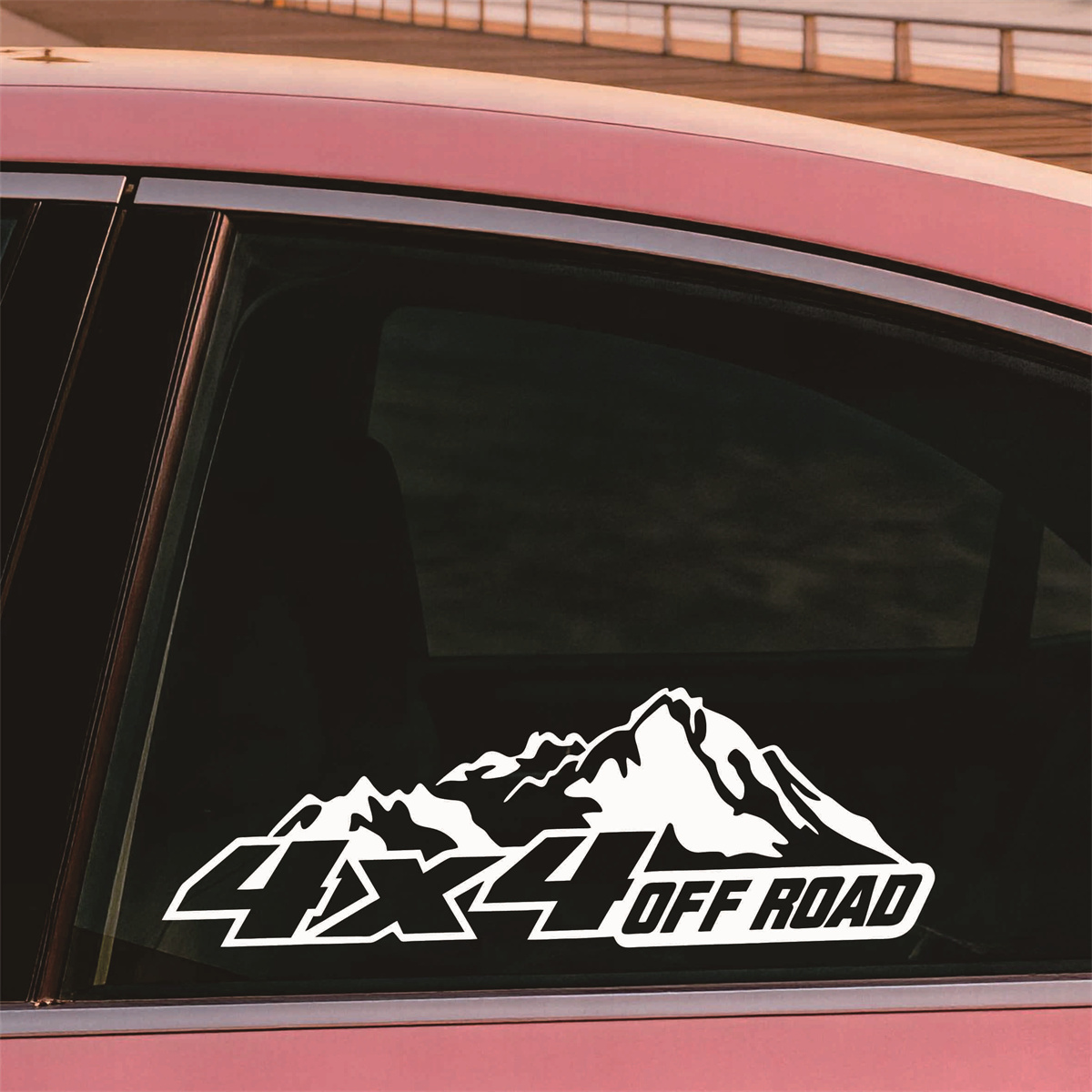 4X4オフロードマウンテンビニールデカール アウトドアアドベ - Outdoor Adventure Jeep のレビューと価格