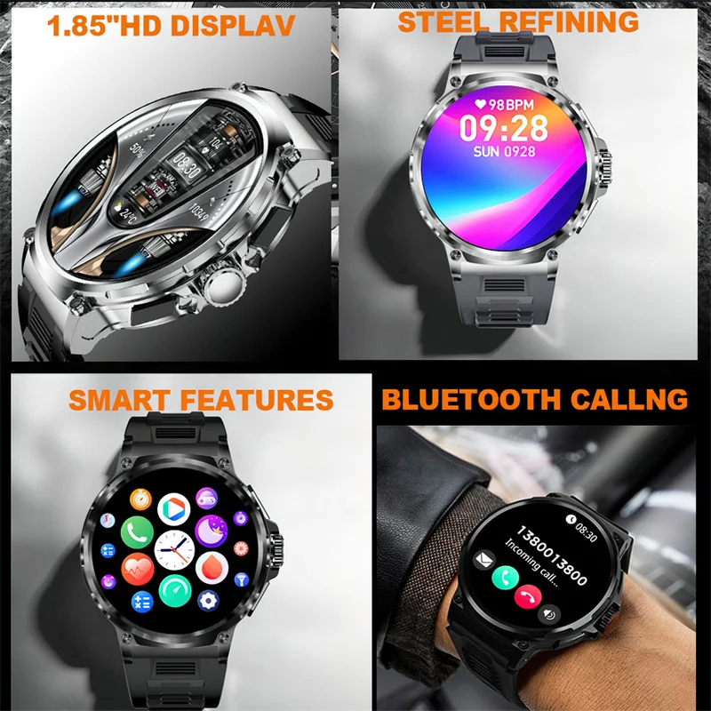 ホットメンズスマートウォッチ710mAhアウトドアアドベンチ - Outdoor Adventure Activities のレビューと価格