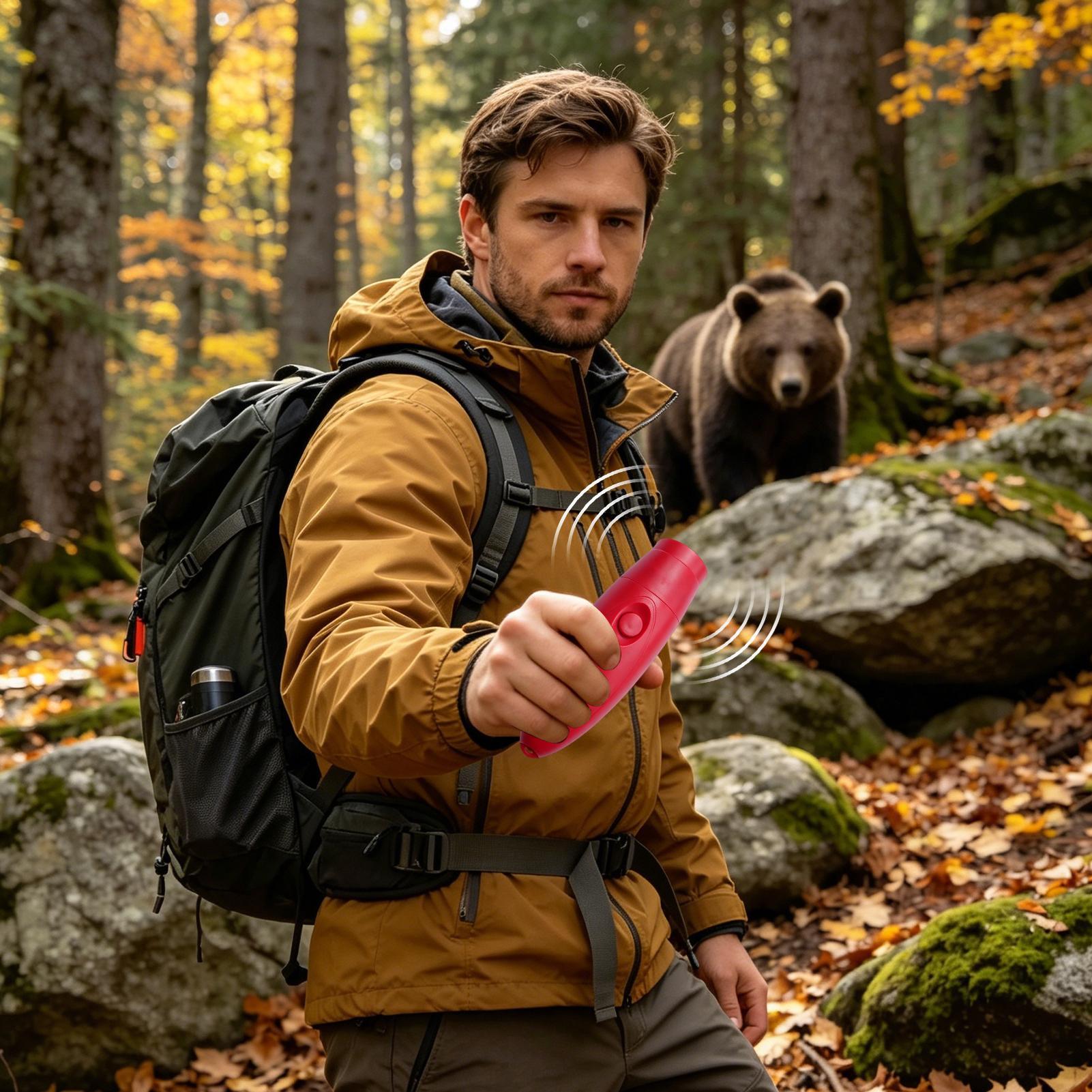 130dBの屋外用動物対策ホーン。クマの接近を知らせるアラー - Outdoor Adventure And Travel のレビューと価格