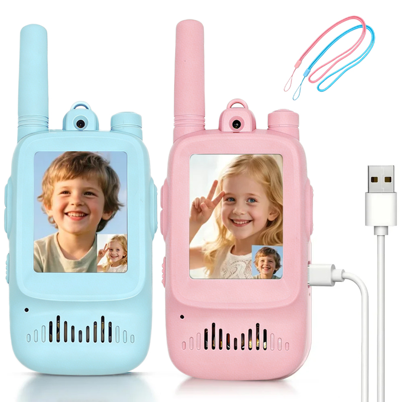 2個セット 子供用ビデオトランシーバー 充電式 室内・屋外用 - Outdoor Adventure Activities のレビューと価格
